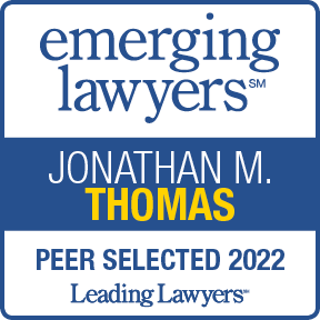 Emerging Lawyers | Jonathan M. Thomas | Peer Selected 2022 | Leading Lawyers